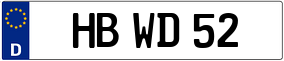 Trailer License Plate
